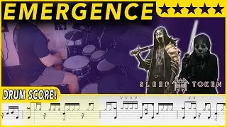 Emergence - Sleep Token | DRUM SCORE Sheet Music | #485 DRUMSCRIBE
