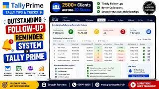 Outstanding Follow-up Reminder System In Tally Prime