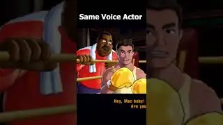 These two characters have the SAME voice actor #punchout #gaming #shorts