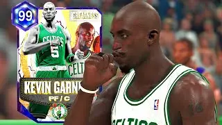 FREE DARK MATTER KEVIN GARNETT GAMEPLAY! THE BEST POWER FORWARD IN NBA 2K26 MyTEAM