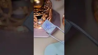 Embedded Wax | Butterfly Wax Seal Stamp | Transparent Wax | Relaxing Video