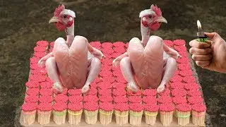 100000 Matches VS Chicken EXPERIMENT | MatchBox