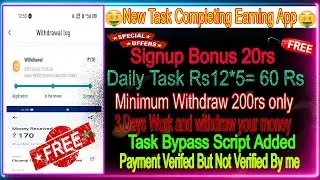 New Task Earning App ||Tata Earn App Payment Proof |  Without Investment Job Tamil ||Script||SK TECH