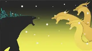 Godzilla vs Ghidorah Batalha na antártica/ stick nodes (Reup)