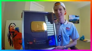 1,000,000 SUBSCRIBER MRBOSSFTW GOLD PLAY BUTTON UNBOXING + NEW 2016 OFFICE TEASER!