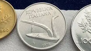 Italy coins Mix Obverse Monete italiane Dritto