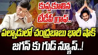 పల్నాడులో చంద్రబాబు షాక్..  కుప్పకూలిన టీడీపీ గ్రాఫ్.. జగన్ కు గుడ్ న్యూస్ | Praja Chaithanyam