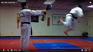 Jump 540 Spin Hook Kick