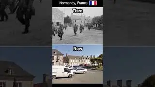 Then and Now pictures from WW2 #military #history #army #ww2 #war #germany  #shorts #usa V-37