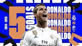 CRISTIANO RONALDO REAL MADRID HIGHLIGHTS  🔥 | 5 GOALS vs GRANADA CF | LALIGA 2014/2015