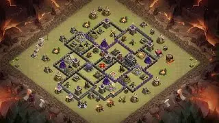 TH9 WAR BASE 2016 With BOMB TOWER