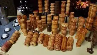 Sharing some of my Fatwood Art ~Ferro rod handles I've made