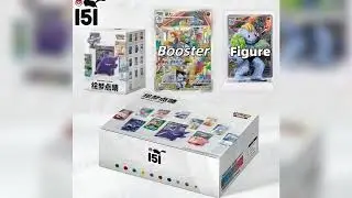 #In Stock New Genuine PokéMon Ptcg 151 Booster With Figures Blind Box Set Toy Chinese Game Cards Co