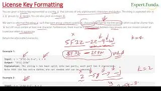 Leetcode 482. License Key Formatting || Google Interview Asked Question || Java Solution