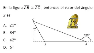 Ángulos internos y externos de un triángulo - Examen de admisión Universidad Nacional