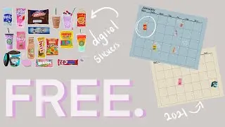 FREE Digital Stickers & FREE 2021 Digital Planner