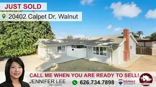 Jennifer Lee's  Sold Listings | 20402 Calpet Dr, Walnut & 20347 Damietta Dr, Walnut
