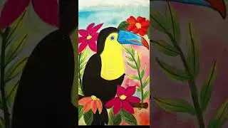Simple and easy Toucan Tote Bag Acrylic Painting full video will be uploaded tomorrow