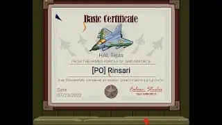 1945 Air Force Hal Tejas Basic Certificate