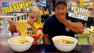 20LB RAMEN Vs Strongman EDDIE WILLIAMS from Australia!! #RainaisCrazy