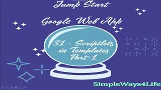 Video 173  HTML Template Scriptlets and gs files order