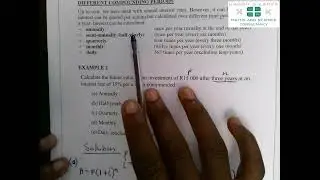 FINANCIAL MATHEMATICS  GR11&12 | SIMPLE & COMPOUND INTEREST | DIFFERENT COMPOUNDING PERIODS |