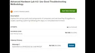 Advanced Hardware Lab 4-2: Use Good Troubleshooting Methodology