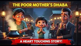 THE POOR MOTHER&rsquo;S DHABA | ANIMATED MORAL STORY | LEARN ENGLISH STORY