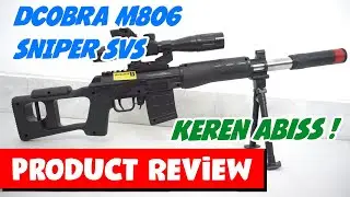 Review senapan kokang Dcobra M806 - Review dcobra sniper svs airsoft gun Dcobra m806
