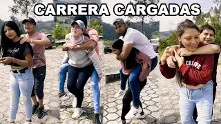 Las Chicas cargan a los Chicos! la pareja mas veloz gana 20$