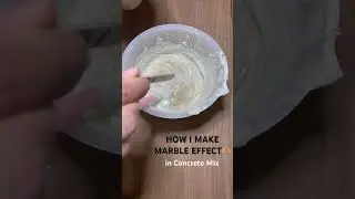 How I Make Perfect Marble Effect In Concrete Mix - DIY Concrete Home Decor