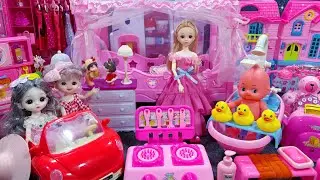14 Minutes Satisfying with Unboxing Barbie Princess Play House & Kitchen Play SetReview Toys | ASMR
