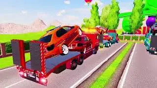 ONE MISTAKE = VEHICLES FALL 💥 | HEAVY TRUCK TRANSPORT FS22
