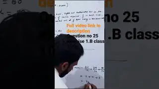 Question Number 25 exercise 1.B class 10th #shorts #rambelashsingh #viralvideo #youtubeshorts #cbse