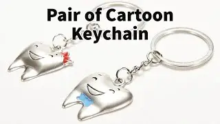 Pair of Cartoon Teeth Keychain | Good gifts for doctors