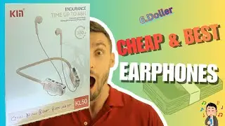 Best Budget Earphones for Just $6!💥 | Kih KL50 Bluetooth Review English 😍 48 Hours Battery?