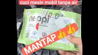 Mantap cuci mesin mobil tanpa air gak ribet