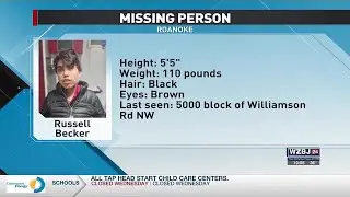Virginia State Police Issues Missing Person with Autism Alert in Roanoke