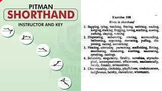 Exercise-108 | Audio Dictation | Pitman Green Book | By Janvi Ma'am