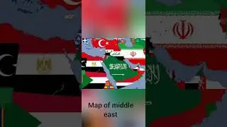 Current map of middle east