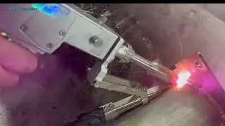 [LaserMen]Handheld Laser Welding Machine with 4-wire Feeding Street Light Pole Welding