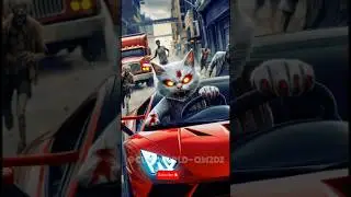 Zombie Cat Story 😯 #cat #aiimages #zombie #animation