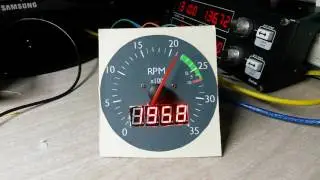 Tachometer R P M   ArdSimX Stepper Motor