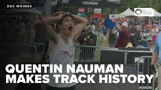 Oregon commit Quentin Nauman stuns the Drake Stadium crowd with record-breaking distance runs