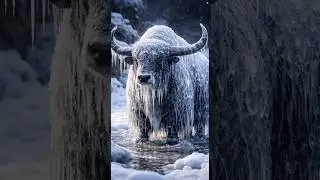 Frozen bison&hellip; one man, one hammer 🦬❄️ #shorts #ytshorts #viral #fyp #trending #frozen