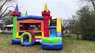 Retro Combo Inflatable Bounce House Combo Sir Bounce-A-Lot Fort Oglethorpe Ga.