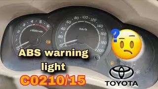 ABS Warning light problem | C0210/15 | Toyota Innova