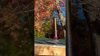 Homemade stove pipe topper #offgrid #fyp #diy #iphone #woodstove