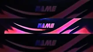 Free Abstract YouTube Banner Template PSD 2018