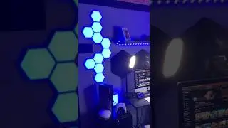 Govee glide hexa light panels setup #govee #lights #gaming #streaming